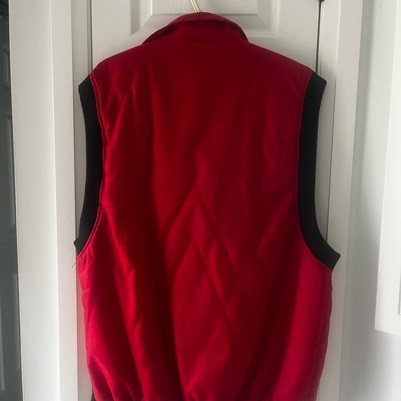 Men Red XL Zippered Vest XL Sleeveless - Picture 7 of 7